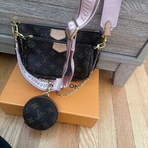 Louis Vuitton Black and Brown Women's Bag